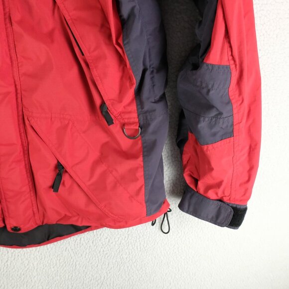 The North Face ATG Jacket Mens Small Red Blue Winter Shell Ski Nylon Hooded - Picture 4 of 10